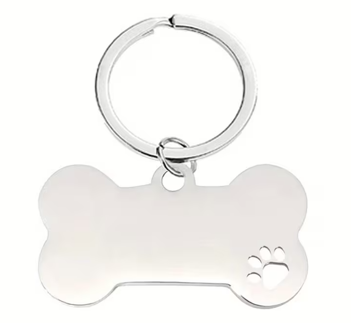 Hundemarke Edelstahl mit Gravur